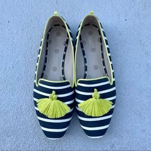 Boden Striped Loafer Shoes with Tassel US 10.5